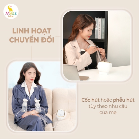 MOAZ - MÁY HÚT SỮA ĐIỆN ĐÔI MB-090