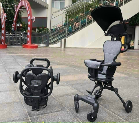 XLS - XE ĐẨY CÓ ĐỆM GẤP GỌN SIÊU NHẸ