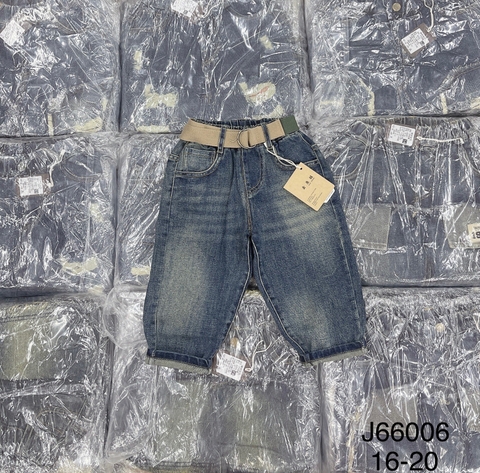 MT Quần Jean xanh Back Moder kèm belt (S