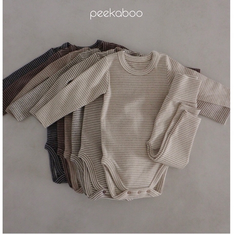 PEEKABOO Body suit DIDI kẻ(6M,12M)