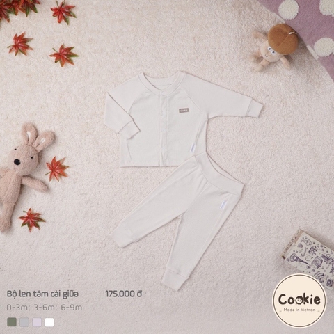 COOKIE Bộ len tăm sơ sinh cài giữa(0-6M)