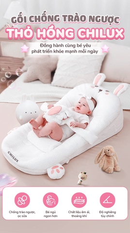 CHILUX - GỐI CHỐNG TRÀO NGƯỢC THỎ HỒNG