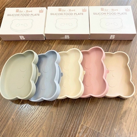 BARROT - ĐĨA ĂN DẶM SILICONE HÌNH GẤU
