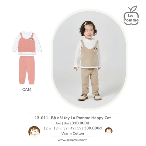 LA POMME - Bộ dài tay Happy Cat(6M-5Y)