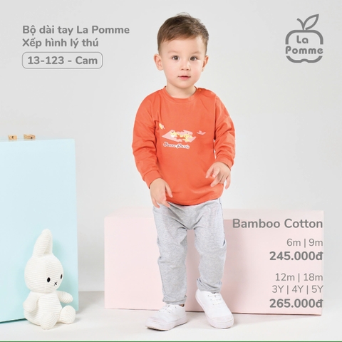 LA POMME - Bộ dài tay xếp hình lý thú(12M-5Y)