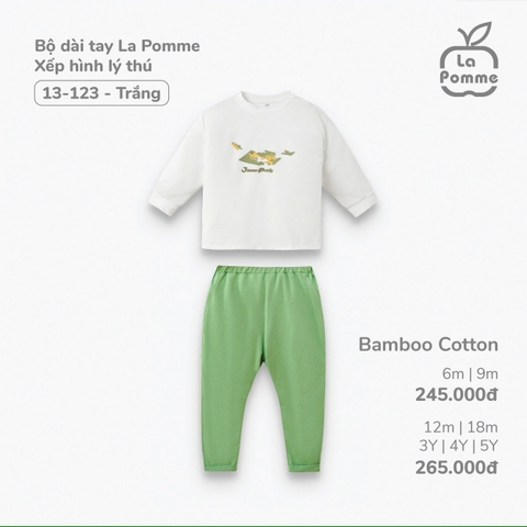LA POMME - Bộ dài tay xếp hình lý thú(12M-5Y)