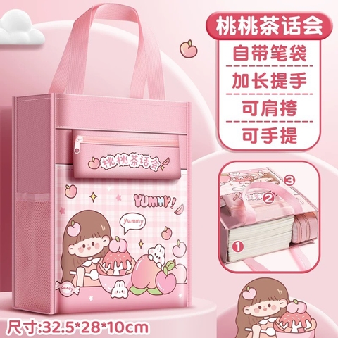 MC - TÚi học thêm Yummy hồng(31,3x35x15,4cm)