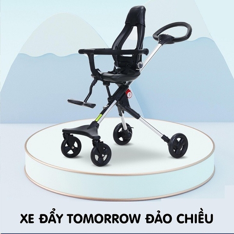 TOMORROW SKY - XE ĐẨY ĐẢO CHIỀU GẤP GỌN FULL PHỤ KIỆN