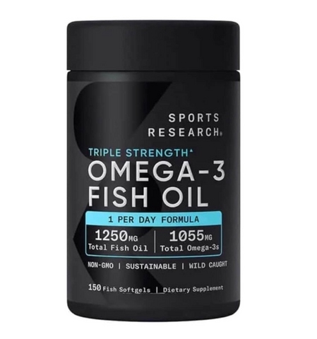 SPORT RESEARCH - DẦU CÁ OMEGA-3 FISH OIL 150 VIÊN