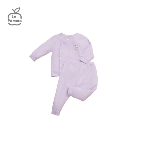 LA POMME Bộ dài tay cúc lệch Puppy(NB-3M)