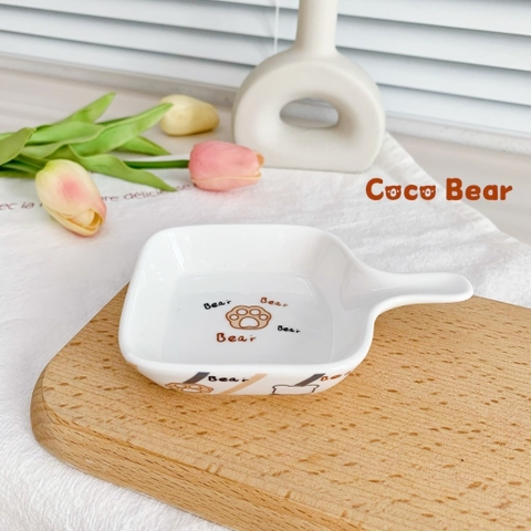 COCO BEAR - CHÉN CÓ TAY CẦM HÌNH VUÔNG