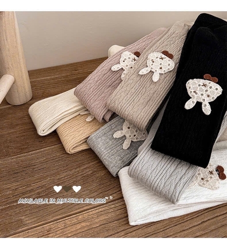 MT- Quần tất đính thỏ cà rốt(XS-XXL)