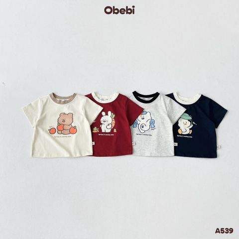 OBEBI - Áo thun in hình nhân vật đáng yêu OBEBI (73-120)