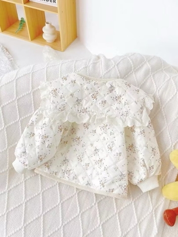 SL - Áo khoác hoa nhí lót nỉ(80-130)