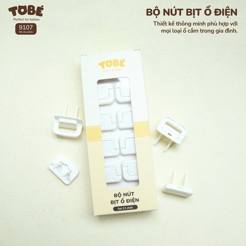 TOBE - BỘ 12 NÚT BỊT Ổ ĐIỆN TB-9107