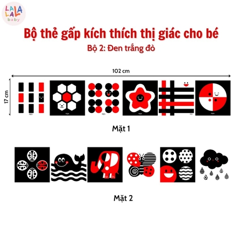 LALALA - BỘ THẺ GẤP KÍCH THÍCH THỊ GIÁC