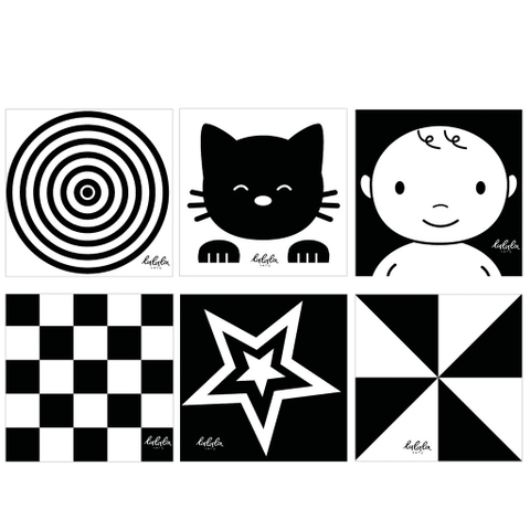 LALALA - THẺ DECAL KÍCH THÍCH THỊ GIÁC ĐEN TRẮNG