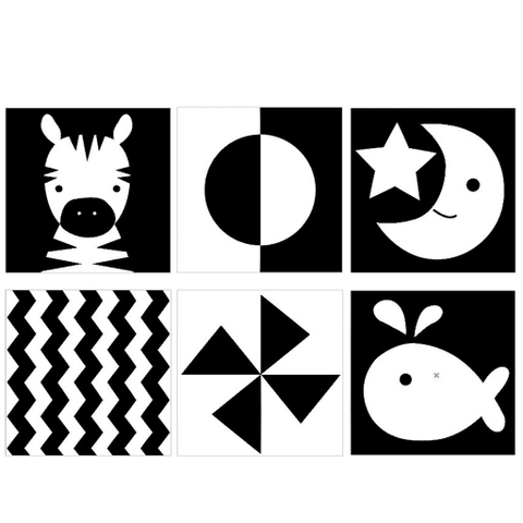 LALALA - THẺ DECAL KÍCH THÍCH THỊ GIÁC ĐEN TRẮNG