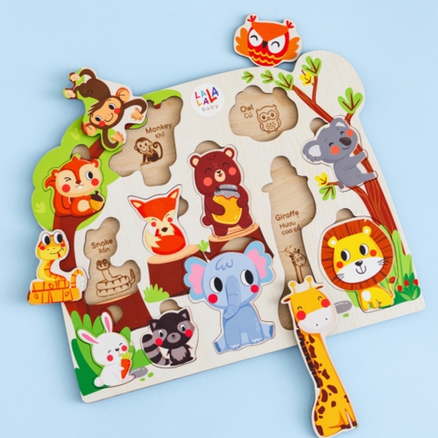 LALALA - XẾP HÌNH GỖ SONG NGỮ PUZZLE