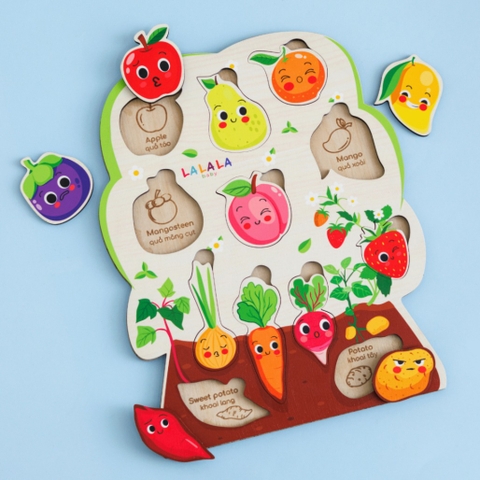 LALALA - XẾP HÌNH GỖ SONG NGỮ PUZZLE