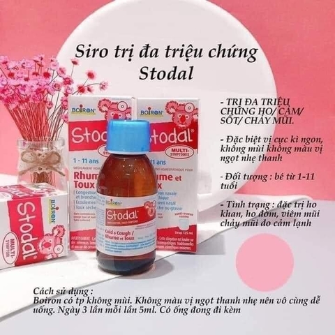 BOIRON - 1Y+SIRO TRỊ CẢM VÀ HO STODAL CANADA