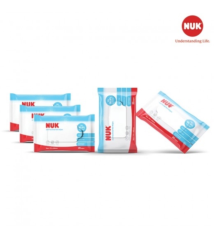 NUK - KHĂN GIẤY ƯỚT DIỆT KHUẨN KHÔNG CHỨA CỒN