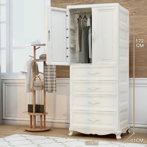 HOLLA - TỦ NHỰA HOLLA 5 TẦNG CÓ CHÂN ĐẾ HL-0954