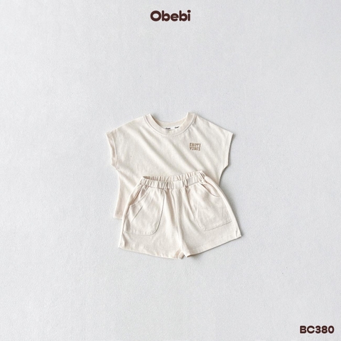 OBEBI - Bộ cộc trẻ em mùa hè tay rơi khỏe khoắn OBEBI (66-120)