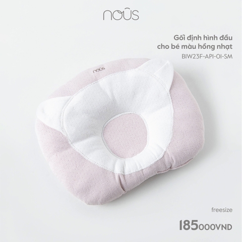 NOUS - GỐI ĐỊNH HÌNH ĐẦU MÀU HỒNG NHẠT