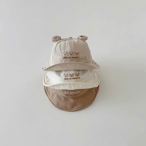 BW - Mũ vành tai gấu nicetomeetu (6M-2Y)