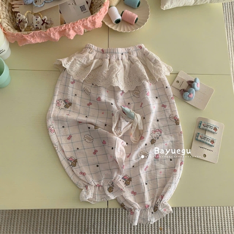 LB - Quần chống muỗi mùa hè caro Kitty (90-130)