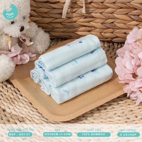 MIPBI - KHĂN SỮA SỢI TRE PYPY KST01 2 LỚP