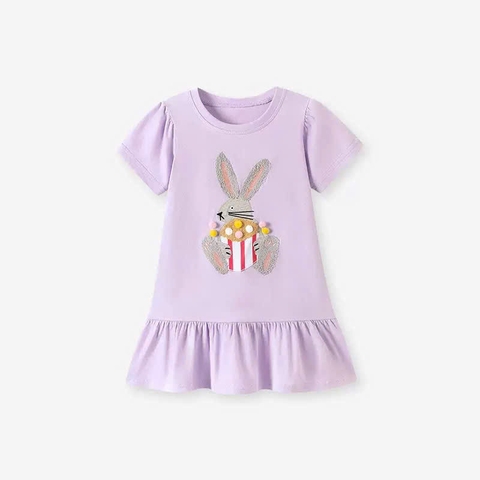 TL - Váy tím thỏ bông (2-7Y)