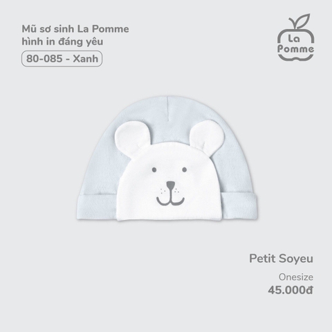 LA POMME - Mũ sơ sinh hình in đáng yêu