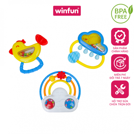 WINFUN - SET 3 ĐỒ CHƠI XÚC XẮC VÀ GẶM NƯỚU 3030-NL