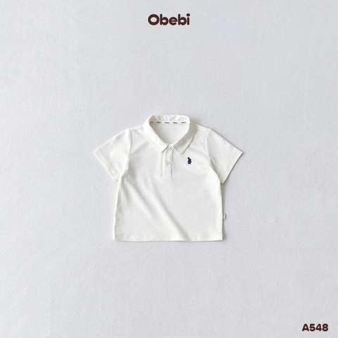 OBEBI - Áo polo trơn cộc tay cho bé OBEBI (73-120)