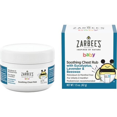 ZARBEE'S - 2M+DẦU BÔI ẤM NGỰC CHO BÉ