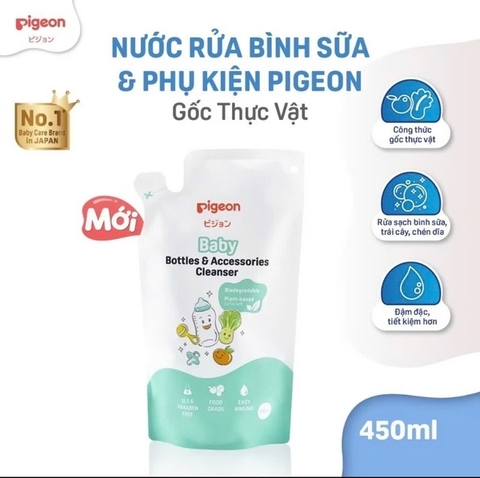 PIGEON - NƯỚC RỬA BÌNH SỮA GỐC THỰC VẬT