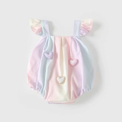 JS - Body cầu vồng 2 dây cánh tiên đính tim (66-80)