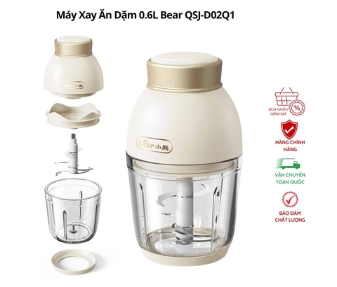 BEAR - MÁY XAY MINI LƯỠI 6 CÁNH 0.6L QSJ-D02Q1