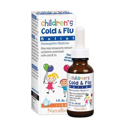 RELIEF - 4M+SIRO CẢM CÚM NATRABIO CHILDREN'S COLD & FLU MỸ