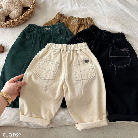 TH Quần dài Kaki chỉ nổi(S90-140)