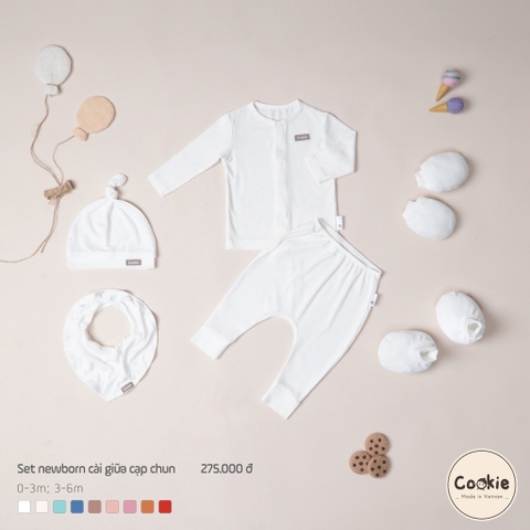 COOKIE Set cài giữa cạp chun(0-6M)