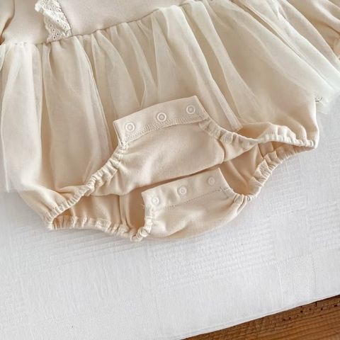 SL - Bodysuit nỉ pha ren(66-90)