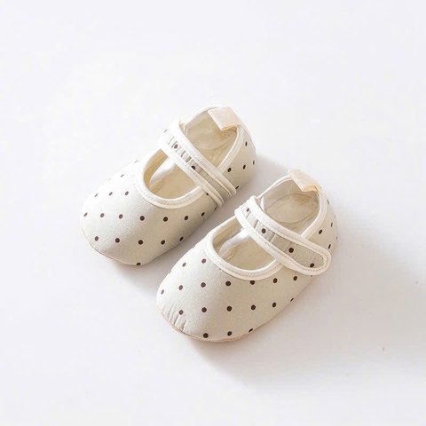JS - Giày vải chấm bi đế mềm(11-13)
