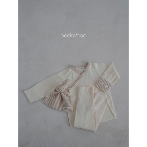 PEEKABOO Bộ sơ sinh Doinggulu+mũ