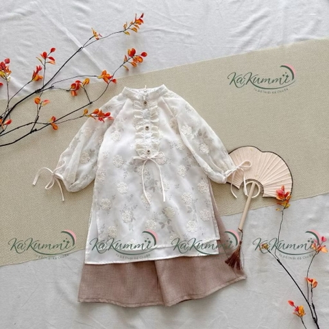 KAKUMMI - Áo dài Mộc Trà(80-140)