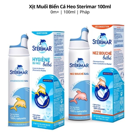 STERIMAR PHÁP - XỊT MŨI CÁ HEO