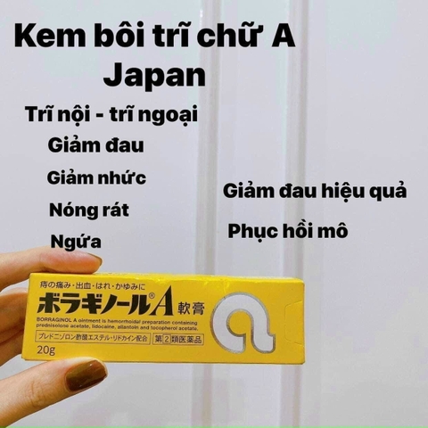 BORRAGINOL - KEM BÔI TRĨ CHỮ A