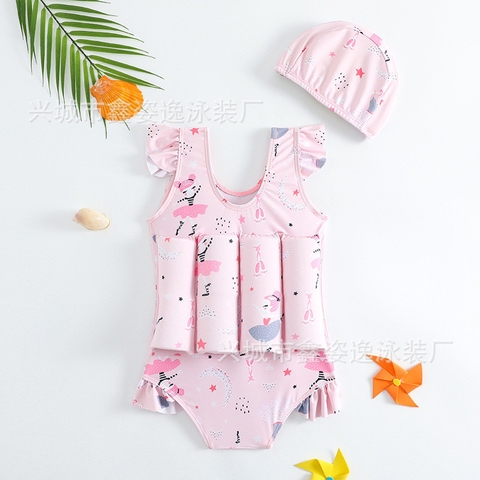 MT - Bộ bơi liền phao cô gái hồng(90-120)